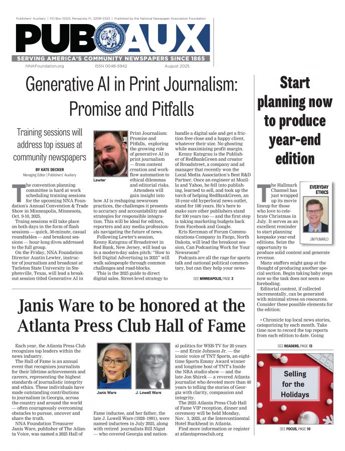 Current issue of Publishers' Auxiliary