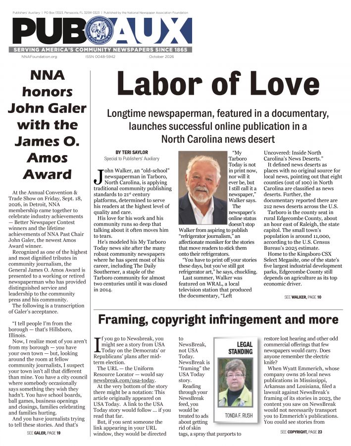 Current issue of Publishers' Auxiliary