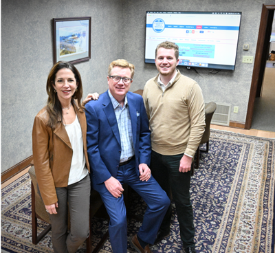 Jeff and Myrna Wagner (left) of the Sheldon-based media organization Iowa Information, and their son, Sam (right), have taken over leadership of the Carroll Times Herald and Jefferson Herald.