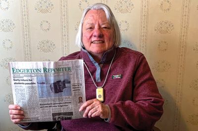 This year, the Edgerton Reporter celebrates its 150th year of weekly miracles. It’s also a sentimental anniversary for Diane Everson (pictured), who spent most of her adult life laboring alongside her parents, Helen and Harlan, who bought the newspaper in 1951.